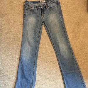 Light wash bootcut jeans